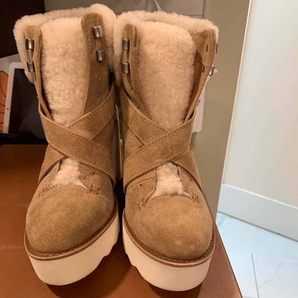 Coach Kenna genuine suede and shearling  Boots